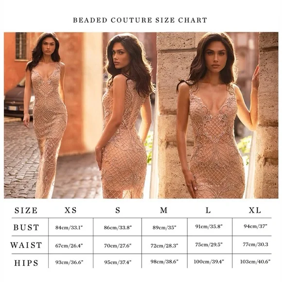 Hot pink , sexy cut out beaded midi dress - Picture 8 of 8